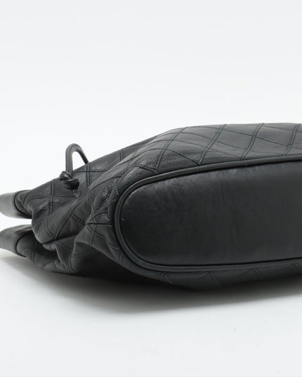 Chanel Lambskin Black Quilted Shoulder Bag 0 Series #3752