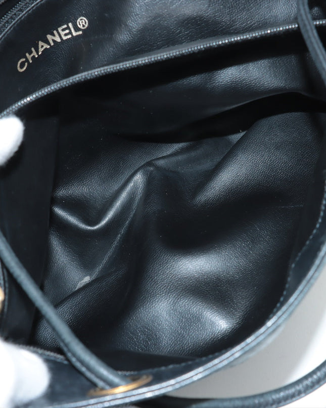 Chanel Lambskin Black Quilted Shoulder Bag 0 Series #3752