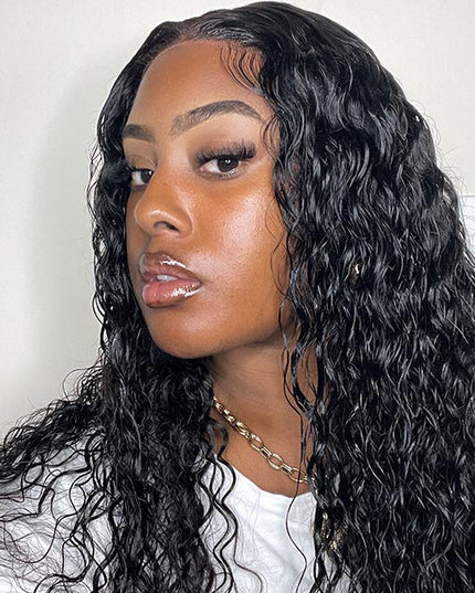 Junoda Wear & Go Water Wave Wig 3 Seconds Install Quick Pre Cut Lace No Stuffy Air Wig LakiaStar Recommend junoda