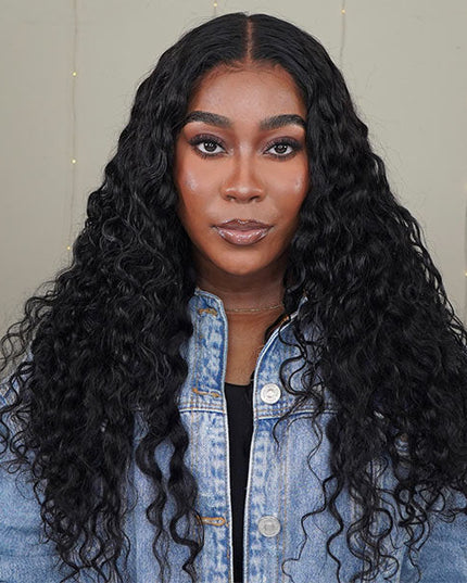 Junoda Wear & Go Water Wave Wig 3 Seconds Install Quick Pre Cut Lace No Stuffy Air Wig LakiaStar Recommend junoda