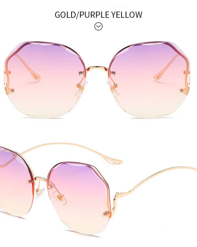 Women's Stylish Vintage Oversized Square Gradient Sunglasses | ZAKAPOP