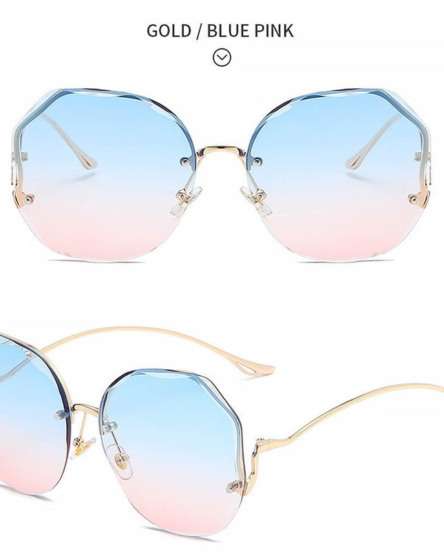 Women's Stylish Vintage Oversized Square Gradient Sunglasses | ZAKAPOP