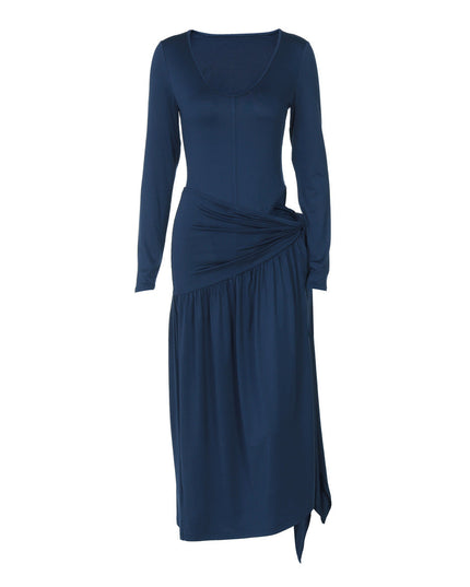 Women's Fashion Sexy Long-sleeved Jumpsuit Lace-up Dress