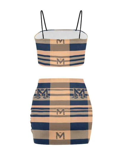 Women's Matching Skirt Set - Two Piece Dress Outfit for Office