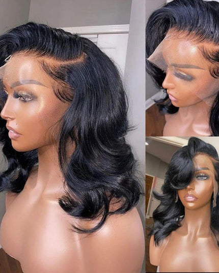Women's Solid Color Transparent Lace Forehead Wig