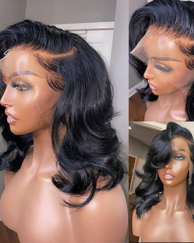Women's Solid Color Transparent Lace Forehead Wig