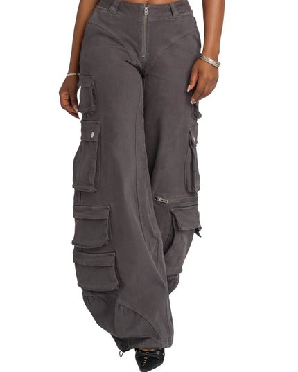 Low-Rise Twill Cargo Pant