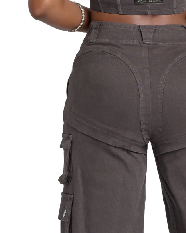 Low-Rise Twill Cargo Pant