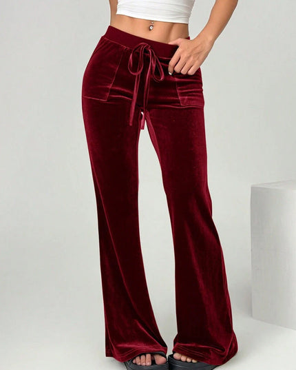Women's Clothing Flared Trousers Commuting Figure Flattering Casual