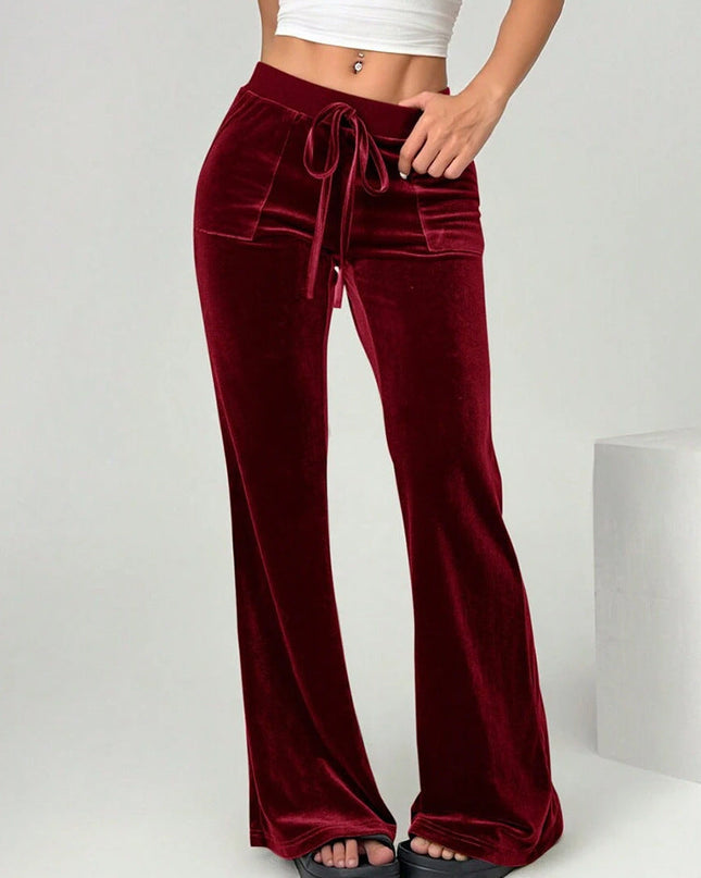 Women's Clothing Flared Trousers Commuting Figure Flattering Casual