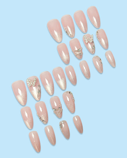 Butterfly Nail Sticker Hot Girl Cat Eye Diamond Wearing Armor Vain Products