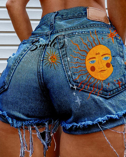 Women's Casual Fashion Vintage Denim Shorts