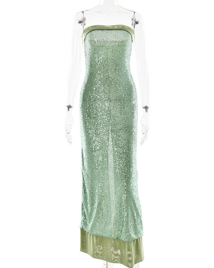 Women's Evening Dress Elegant Bandeau Slim-fit