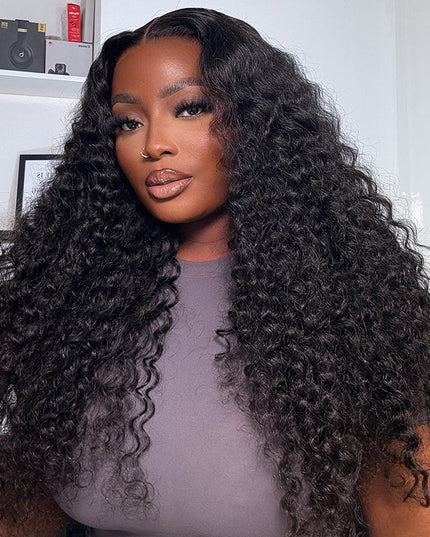 Deep Wave Pre-Cut Lace Pre-Plucked Bleached Knots Wear & Go Glueless Wig Flash Sale junoda