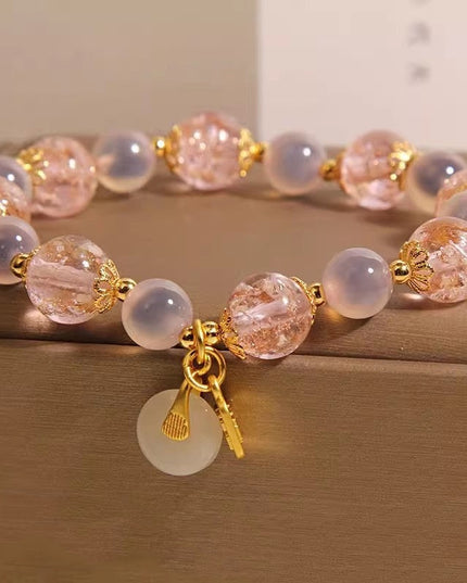 Natural Heart Agate Bracelet For Women
