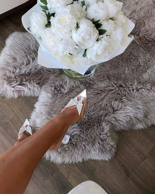 Blair's Secret Crystal Butterfly Brooch Heels