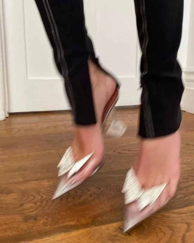 Blair's Secret Crystal Butterfly Brooch Heels