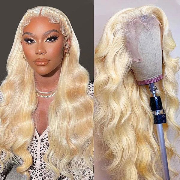 Junoda Hair Body Wave Honey Blonde Transparent Lace Wigs For Woman Fast Shipping junoda