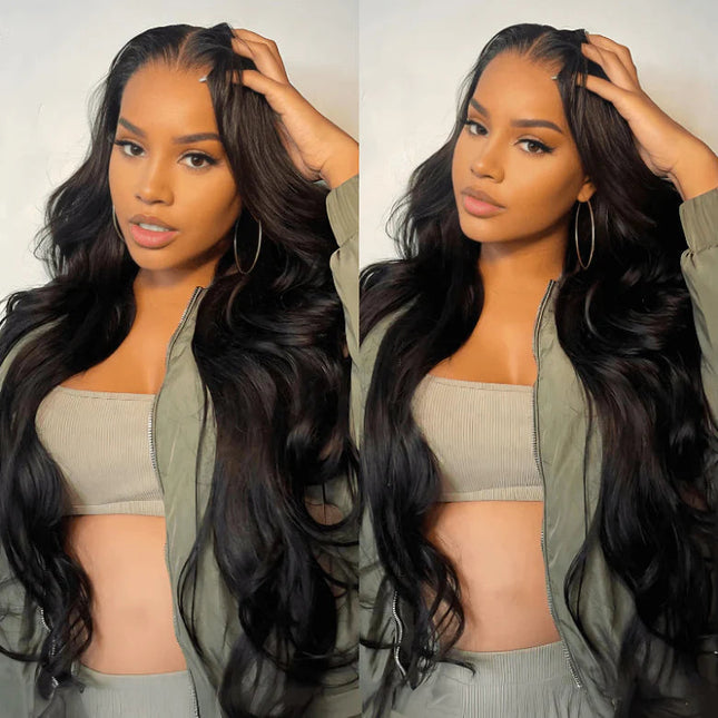 Body Wave Pre-Cut Lace Pre-Plucked Bleached Knots Wear & Go Glueless Wig Flash Sale junoda