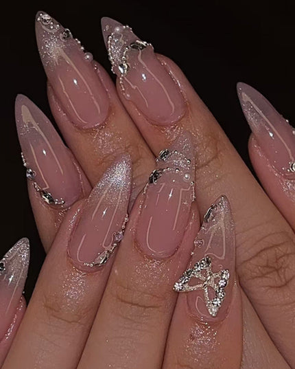 Butterfly Nail Sticker Hot Girl Cat Eye Diamond Wearing Armor Vain Products