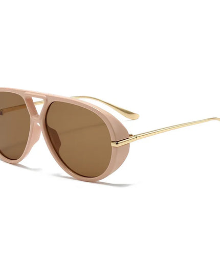 Aviator Fashion Sunglasses with Yellow Tinted Lenses