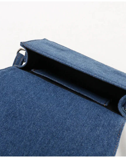 Cassen Denim Handbag with Shoulder Strap