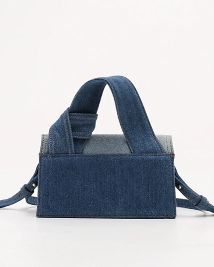 Cassen Denim Handbag with Shoulder Strap