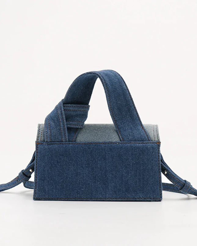 Cassen Denim Handbag with Shoulder Strap