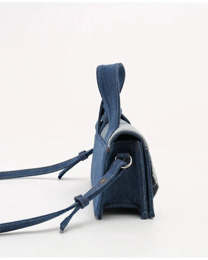 Cassen Denim Handbag with Shoulder Strap