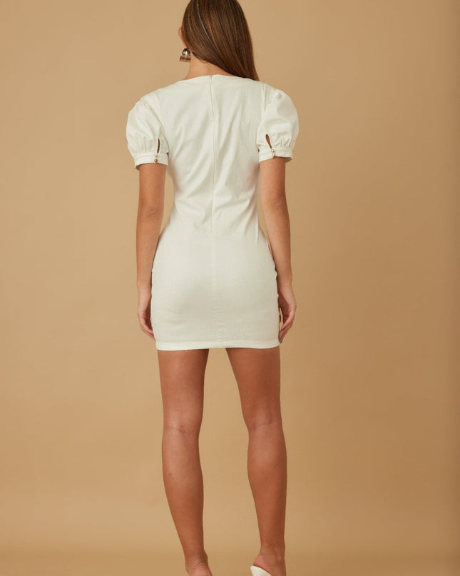 Cute Button Up Short Dress Tigbul's Variety Fashion Shop