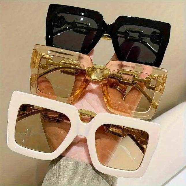 Vintage Large Frame Glasses - The Perfect Accessory For Fashion Lovers And Urban Explorers, Blue Light Protection Glasses For Women