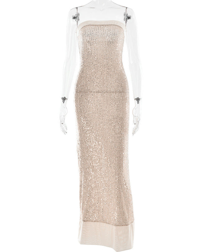 Women's Evening Dress Elegant Bandeau Slim-fit