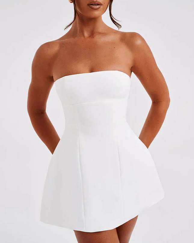 Daisy Summer Tube Dress - Floral Chic for Sunny Days