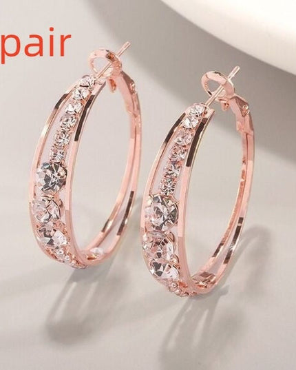 European And American Air Drill Mosaic Women's Earrings