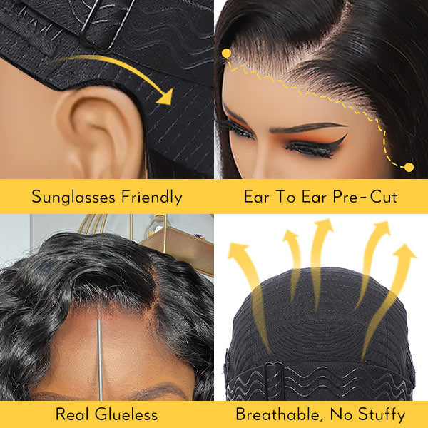 6x5 Lace Glueless Kinky Curly Wig with Spiral Curly Ends Human Hair Ready to Go With Drawstring junoda