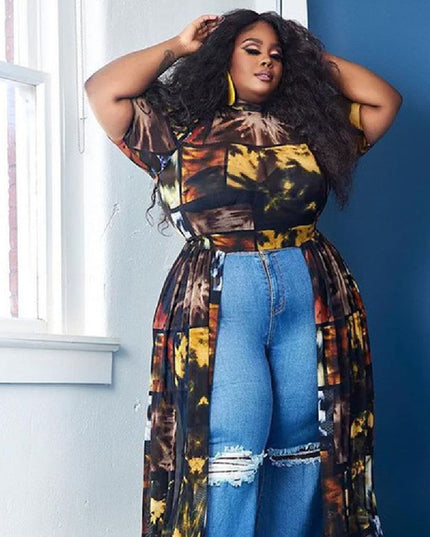 Long Button Up Shirt Dress Women Plus Size Clothing Club Wea