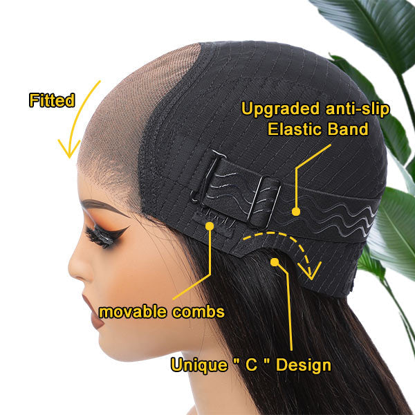 Pre-Layered Wig With Light Yaki Straight Texture 6x5 Lace Short Bob Wig For Beginner Friendly Glueless Human Hair junoda