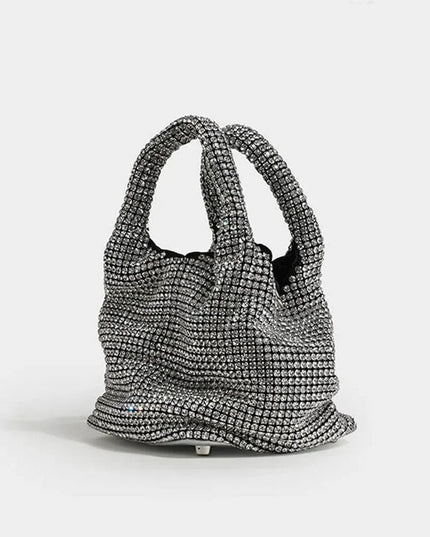 Diamond Flirt Rhinestone Sparkle Bucket Bag