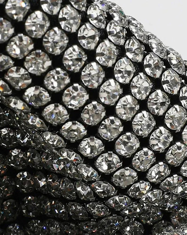 Diamond Flirt Rhinestone Sparkle Bucket Bag