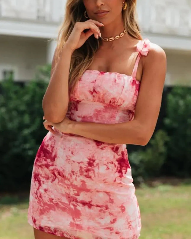 Stylish Women's Sleeveless Printed Mini Dress for Summer