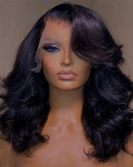 Women's Solid Color Transparent Lace Forehead Wig