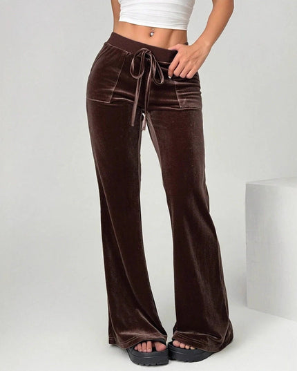 Women's Clothing Flared Trousers Commuting Figure Flattering Casual
