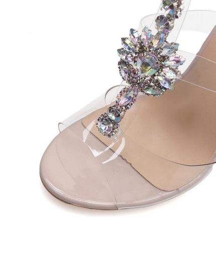 Popular Large Size Transparent Belt Buckle Hollow Roman Sandals See size chart under “more details”