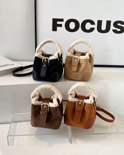 Crossbody Bags Women Shoulder Bag Casual Retro Plush Bag Versatile Plush Designer Bags Purse And Handbags Female Bags