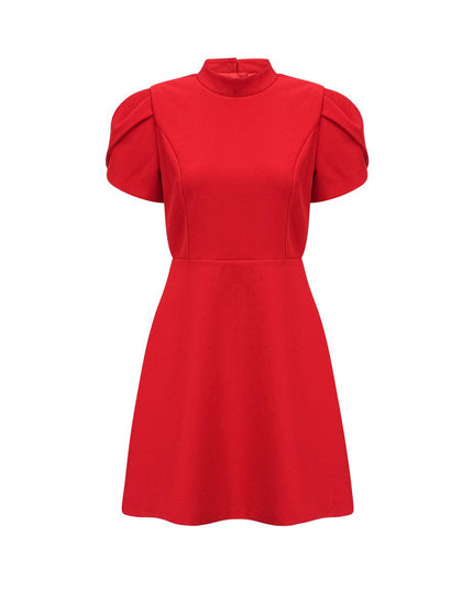 Elegant Occasion Red Bow Mini Dress