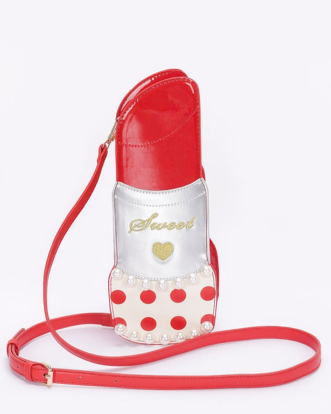 Faux Leather Lipstick Novelty Bag Tigbul's Variety Fashion Shop