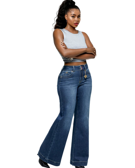 Forbidden Fit Wide Leg Jean - Savage Wash