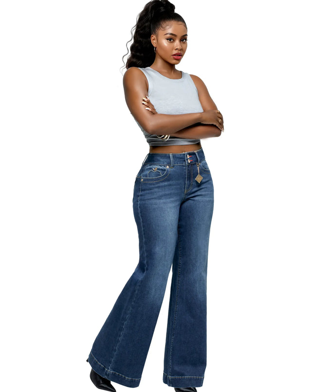 Forbidden Fit Wide Leg Jean - Savage Wash