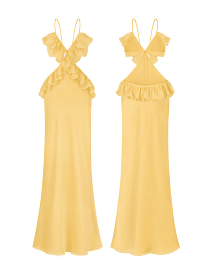 Happy Holidays Ruffle Two-Piece Dress