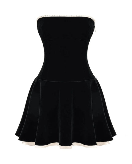 Highway To Heaven Vintage Velvet Mini Dress